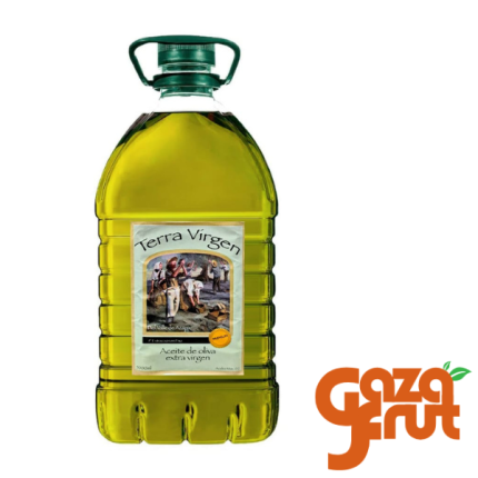 Bidón de aceite de oliva extra virgen, ideal para aderezos, cocina saludable y recetas gourmet."