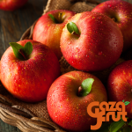 Manzanas Fuji frescas, crujientes y dulces, ideales para snacks y recetas saludables."